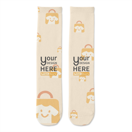 Socks (40cm) (White) | Polyester