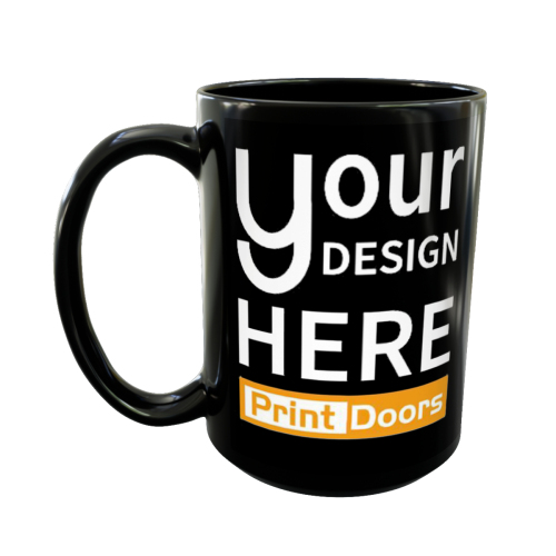Black Coffee Mug(440ml/15oz) | Ceramic