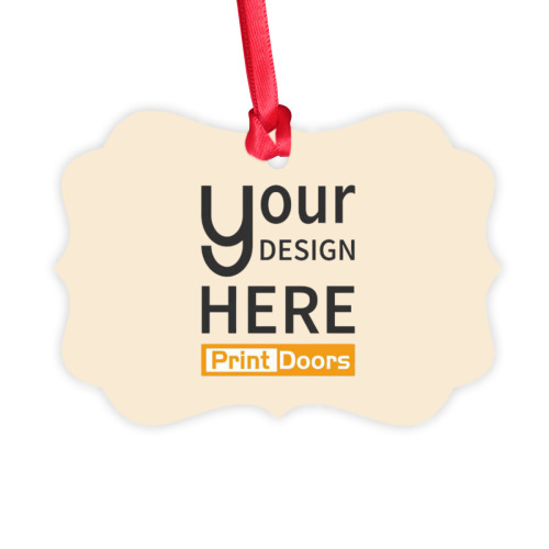 Christmas Day square snowflake Ornaments (single-sided printing) | High quality metal aluminum