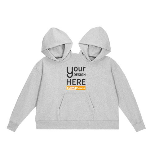 Men and Women Couple Double One-Piece Hoodies | Polyester