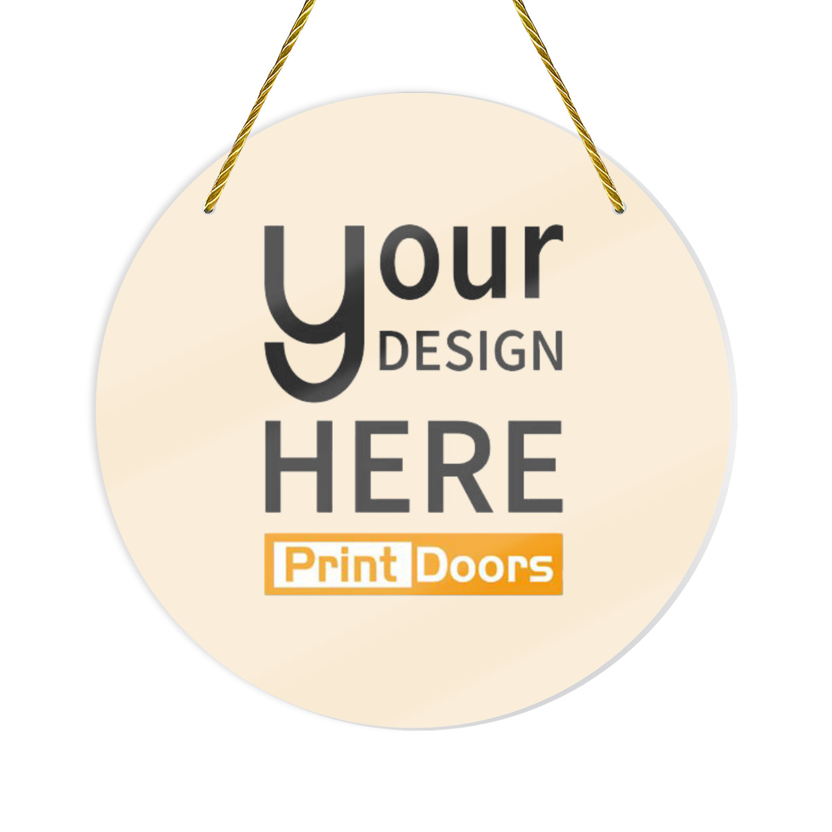 Single-sided printed acrylic ornaments in 2mm thickness produced on demand by PrintDoors