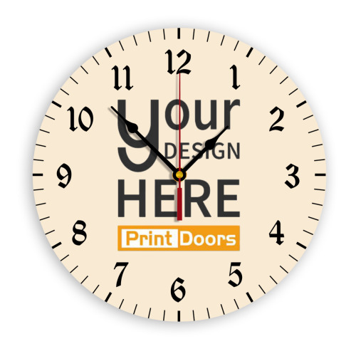 Personalized Round Number Wall Clock | PVC