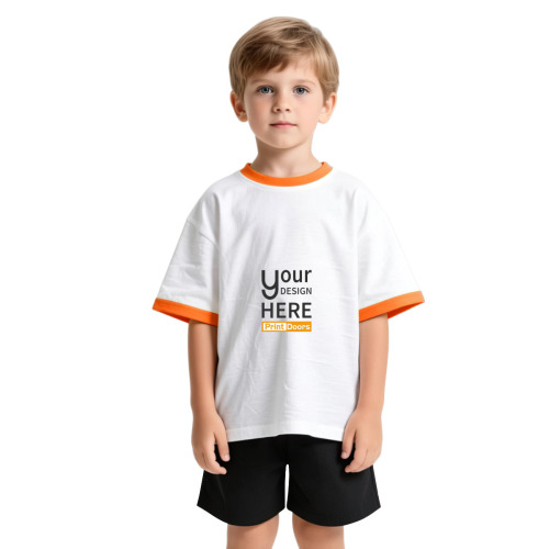 Children's Contrast Trim T-shirt | Cotton