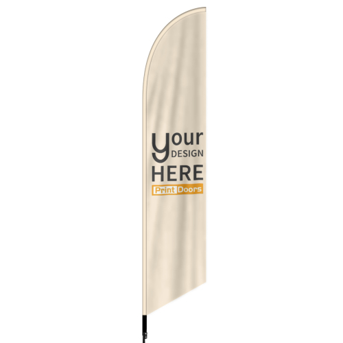 Single Side Printed Feather Flags(Single Layer)(2.3x11ft) | Polyester