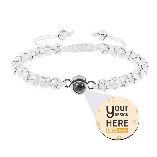 Couple projection bracelet custom text photo bracelet | Titanium steel