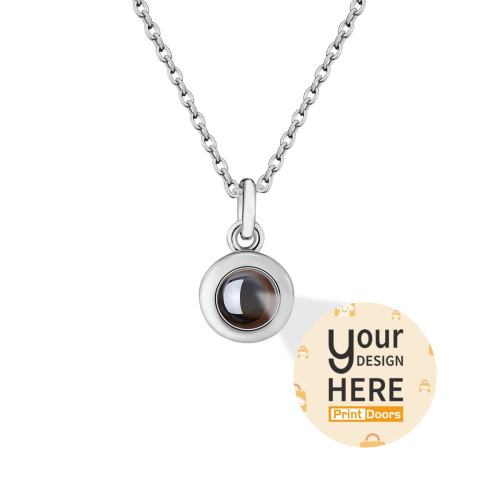 Personalized Projection Picture Pendant Necklace | Titanium steel