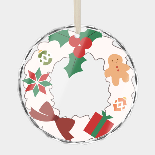 Round Crystal Glass Ornament | Glass (Made in USA)