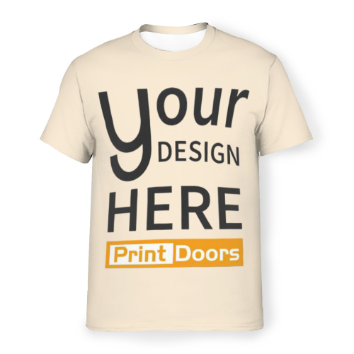 All-Over Print Men's Short-Sleeved Plain Cloth T-Shirt｜Polyester