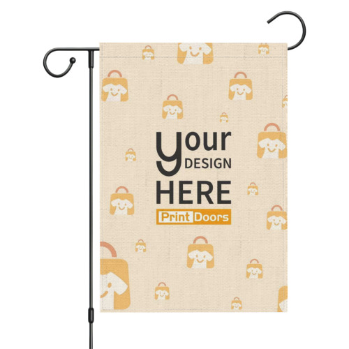 Single-sided Print Garden Flag (28*40inch) | White Linen (Made in USA)