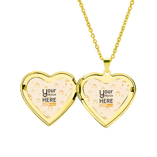 Heart-Shaped Photo Box Necklace | Stainless Steel