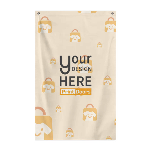 Double-Sided Printed Flag (5*8ft)(Vertical Version) | Polyester (Made in USA)