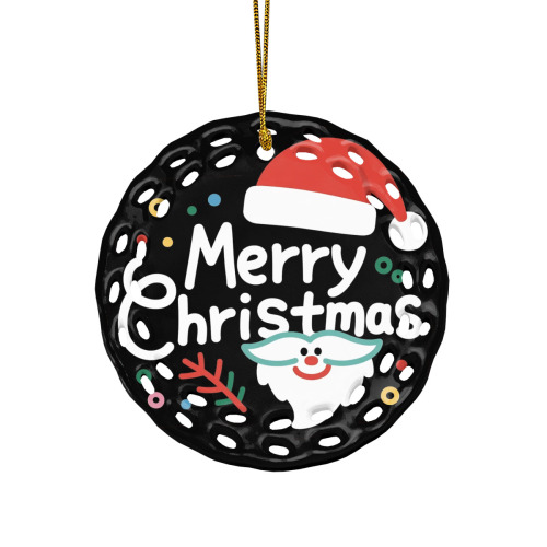 Round Pierced Ceramic Ornament 丨 Ceramics (Made in USA)
